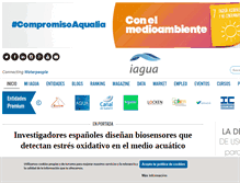 Tablet Screenshot of iagua.es